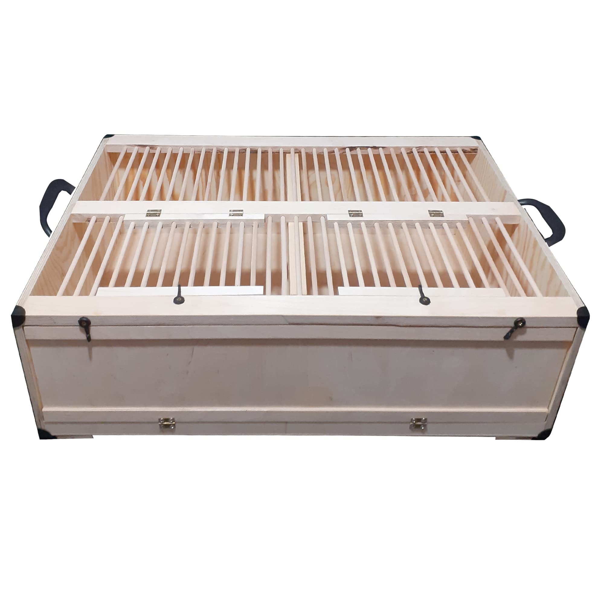 AGROHIT Transportkorb Transportkiste für Tauben mit zwei Abteile 80x40cm/80x60cm (80/60cm)