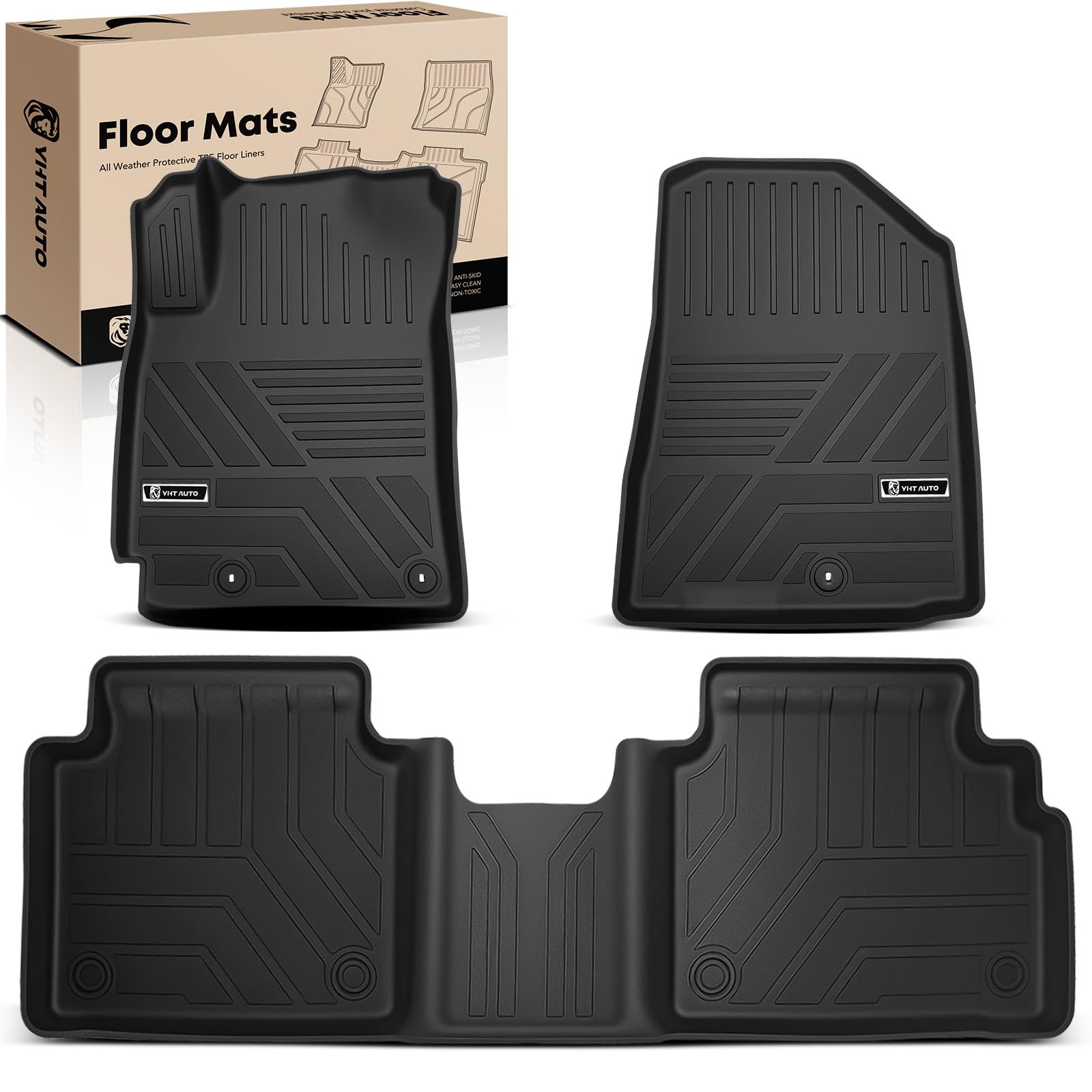 YHTAUTO TPE All-Weather Mats (Kia Forte 2019–2024)