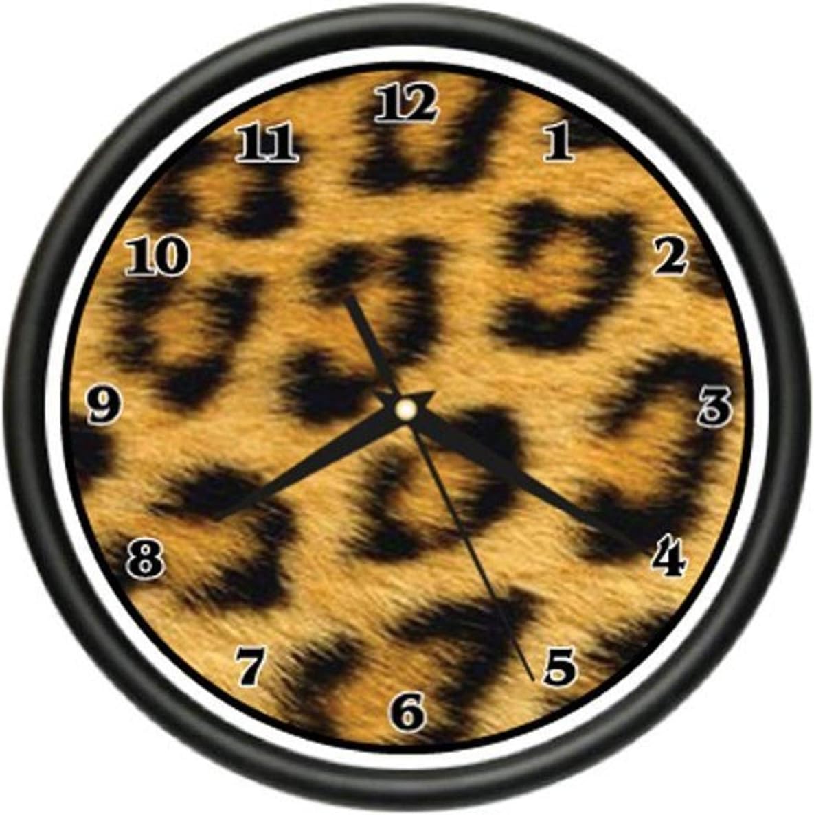 Cheetah Wall Clock Print Pattern Sheets Bedroom Decor