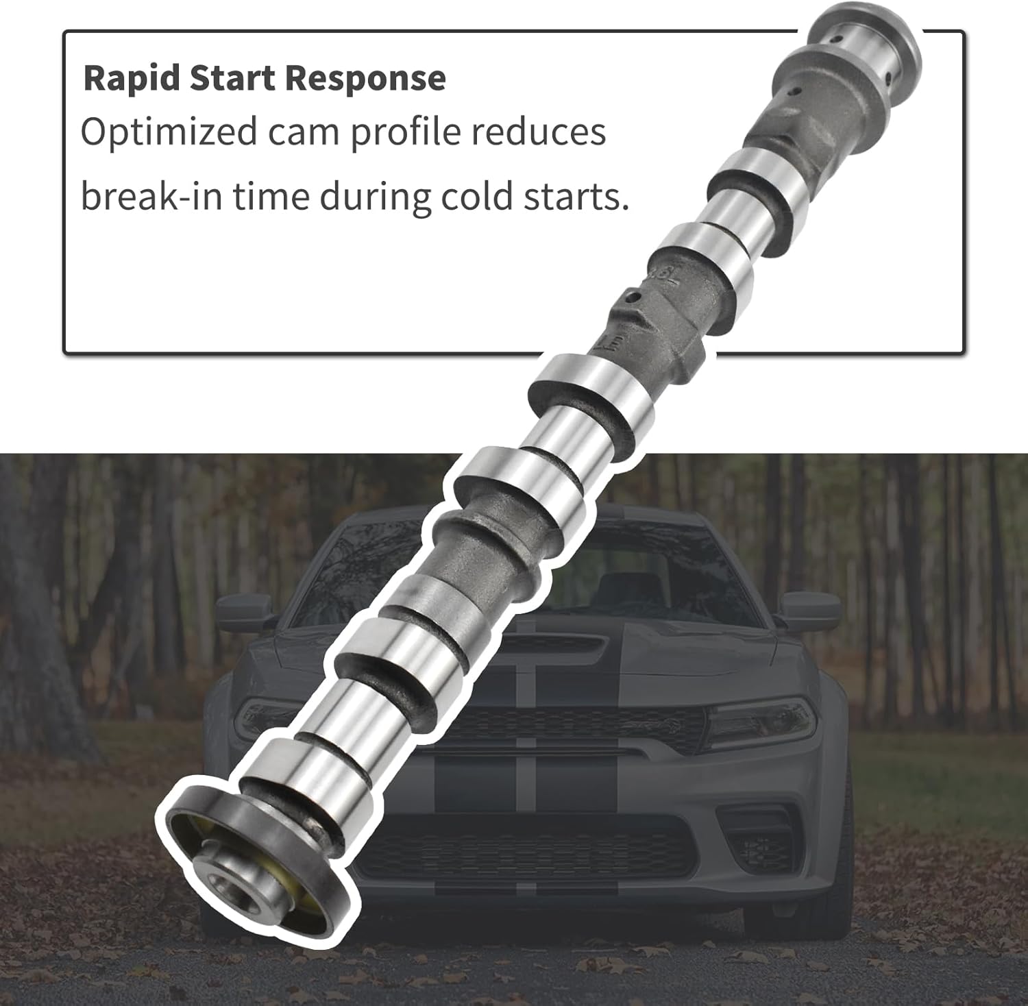 5184377AG Left Side Exhaust Camshaft Compatible with 2011-2022 Chrysler Jeep Dodge Ram 3.6L V6 Models Replacement# 05184377AH 5184377AE 5184377AF 5184377AD