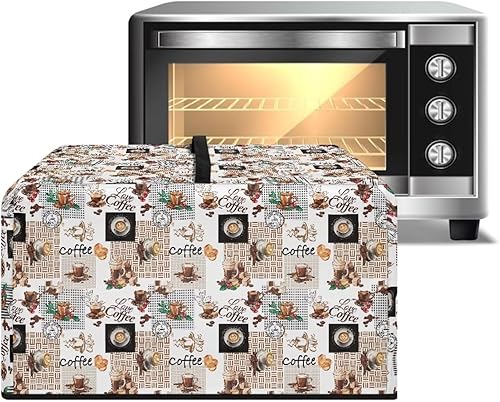 Miniatura 37 de Cubierta para horno de microondas a prueba de polvo, para encimera, freidora de aire, tostadora, horno, para decoración interior del hogar, L, 20.9