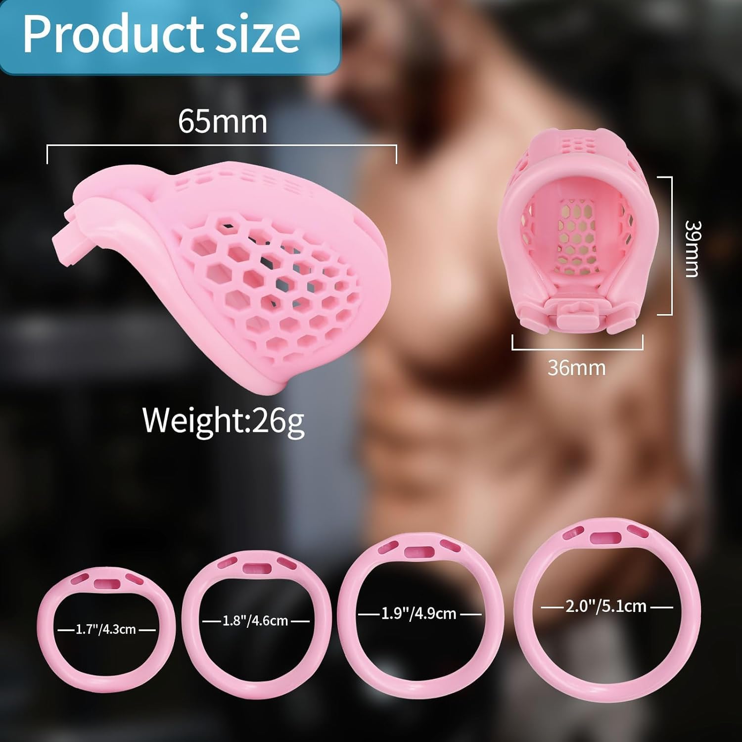 Sissy Cage De Chasteté Homme Petite Chastity Cage Men Pour Pénis Punition D'esclave Sextoyse Couple Plaisir (Ultramicro,Bent Ring)