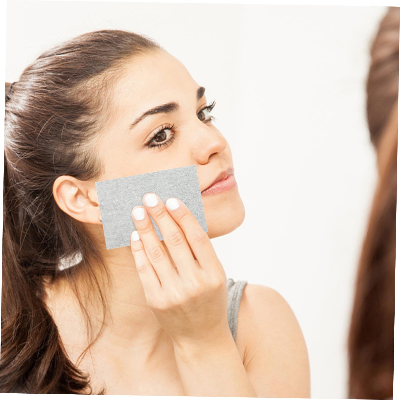 1 Satz Ölabsorbierendes Papier Gesicht Dualseitiges Blotting Paper Mit Bambuskohle Schwarz Und Sanfte Und Weiche Ölabsorbierende Blätter Für Fettige Haut Für Männer Und 1000 Stück
