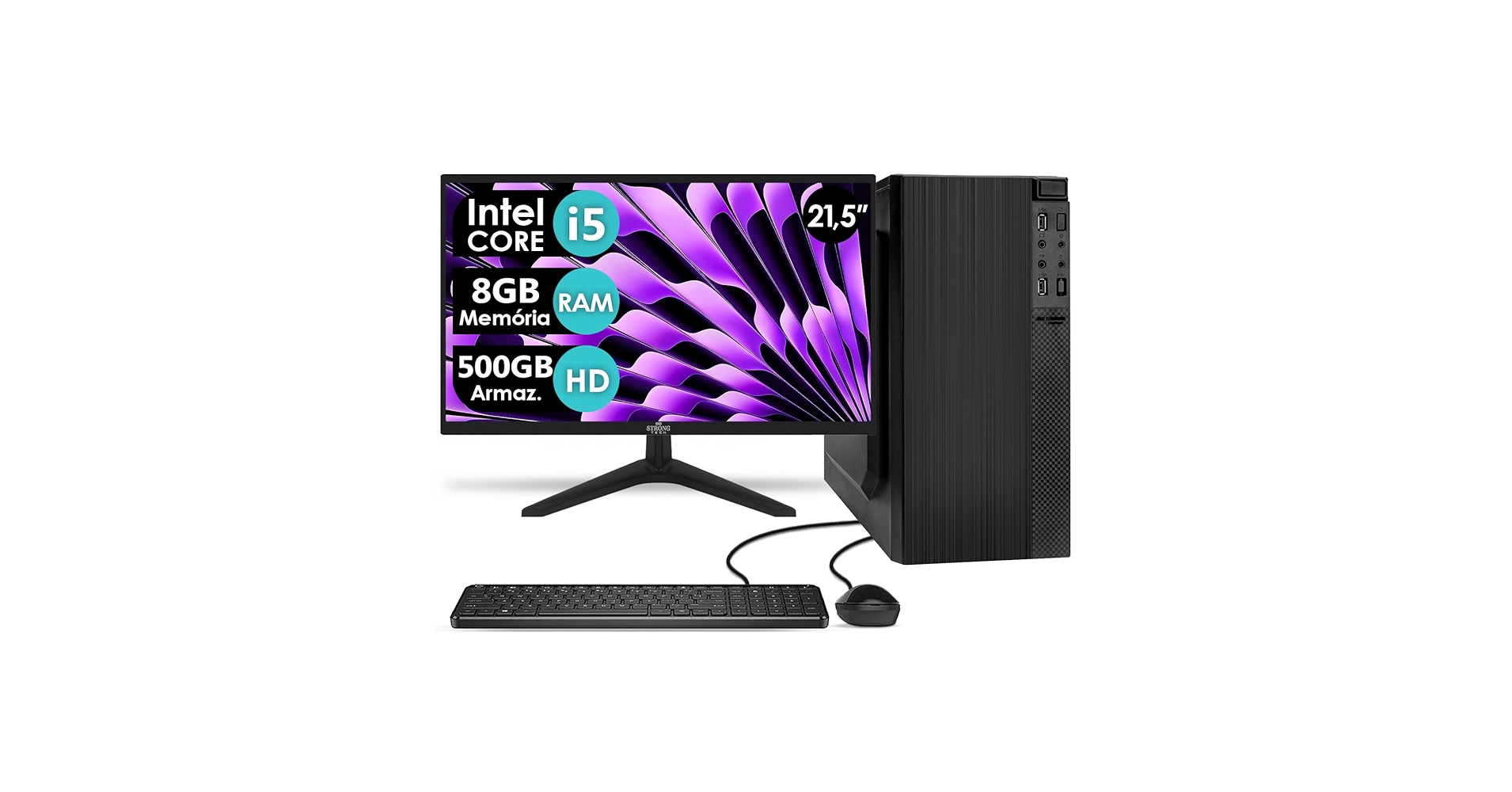 Core i5 パソコン　モニター付き 500GB Computador Completo Intel Core i5 16GB HD 500GB Monitor 19
