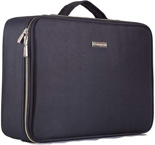 ROWNYEON Bolsa de maquillaje, estuche de maquillaje cosmético, organizador de maquillaje, bolsa de almacenamiento portátil profesional para mujeres