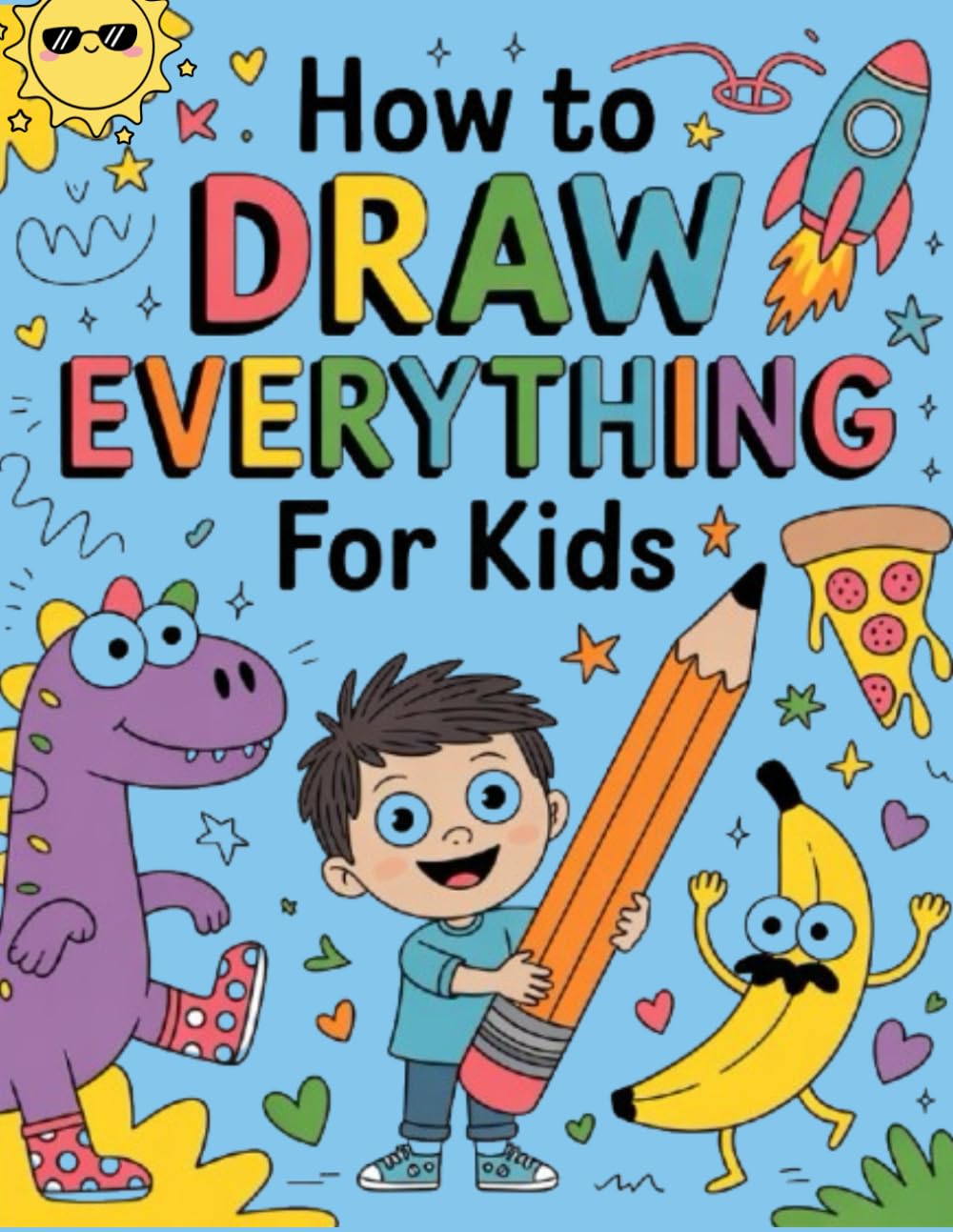 How To Draw Anything For Kids: Step-by-Step Drawings of Cute Stuff, Animals, Food, Gifts, and other Amazing Things