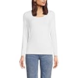 Women's Long Sleeve Lightweight Jersey Scoop Neck T-Shirt