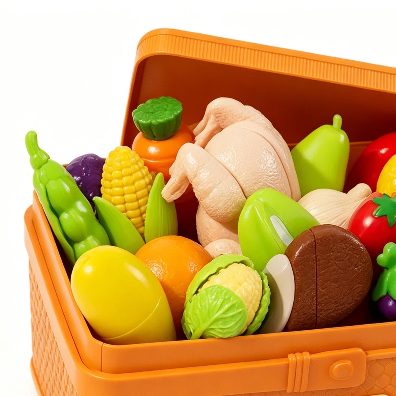 Accesorios de juego de cocina para niños, educativo realista, juego de alimentos de para cocina infantil, para casa, guardería, cumpleaños, actividad para niñas de 3 a 5 años