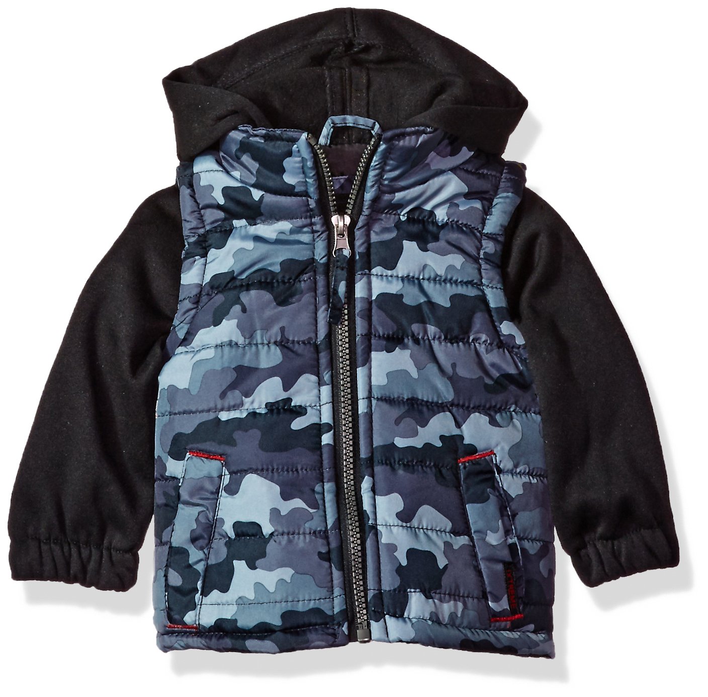 iXtreme Baby Boys Inf Camo Print Vest W/Fleece Hood&Sleeve, Grey, 24M - Review, Price and Buying Guide