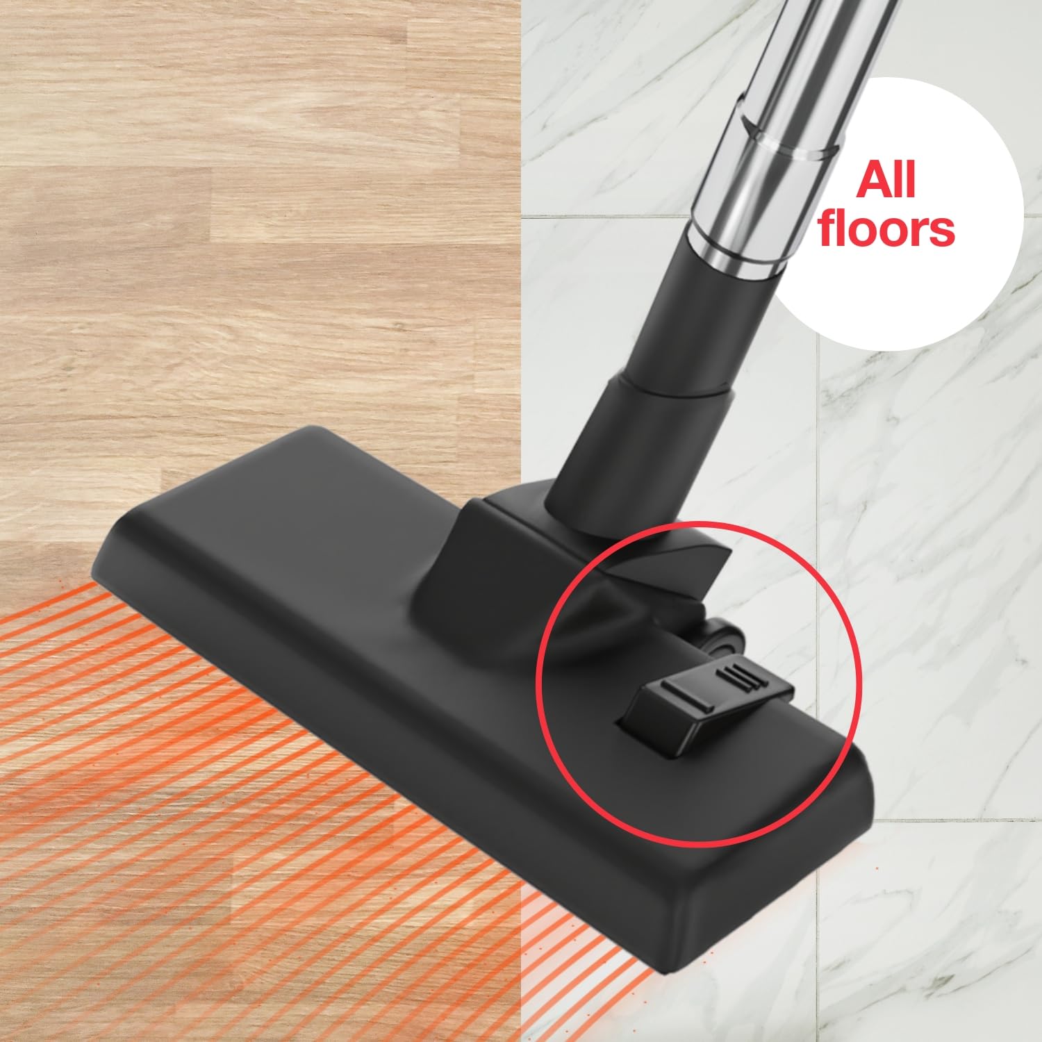 Solac - Aspirador Escoba Turbobat 600 | Potencia 12Kpa | Endless Powertech | Triple Sistema de filtrado ciclónico | Metal Mesh y HEPA | Depósito 800ml | Fácil Manejo | Accesorios Incluidos