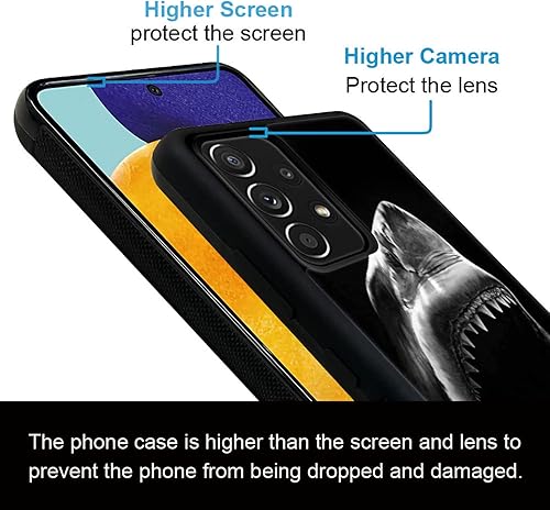 Miniatura 5 de Funda compatible con Samsung Galaxy A53 5G, diseño de boca de tiburón oceánico, diseño increíble a prueba de golpes, antiarañazos, carcasa trasera