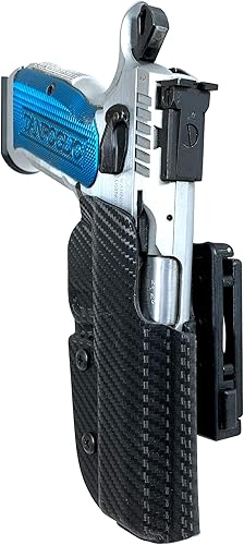 Black Scorpion Outdoor Gear Funda de competición OWB Pro IDPA para Tanfoglio Stock 2 Fibra de carbono,Negro -