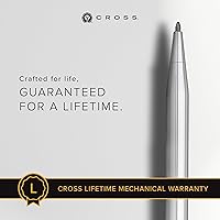Vista 5 de Cross Classic Century Refillable Ballpoint Pen Presented in a Luxury Gift Box - Medium Point, Black Ink, Lustrous Chrome Cromo Lustroso
