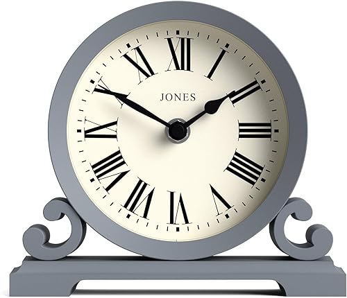 Miniatura 12 de JONES CLOCKS® Saloon - Reloj de repisa | Diseño tradicional de doble desplazamiento | Verde | Números romanos | Estilo clásico para escritorio,