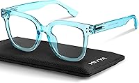 Vista 9 de miyya Gafas de luz azul para mujeres y hombres – Monturas gruesas de gran tamaño bloqueador de luz UV y azul, accesorios elegantes para gafas