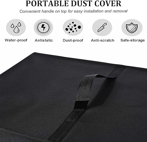 Miniatura 3 de NUENSS-ROR Funda para tostadora de 4 rebanadas, cubierta para horno de convección para electrodomésticos pequeños, a prueba de polvo, impermeable,