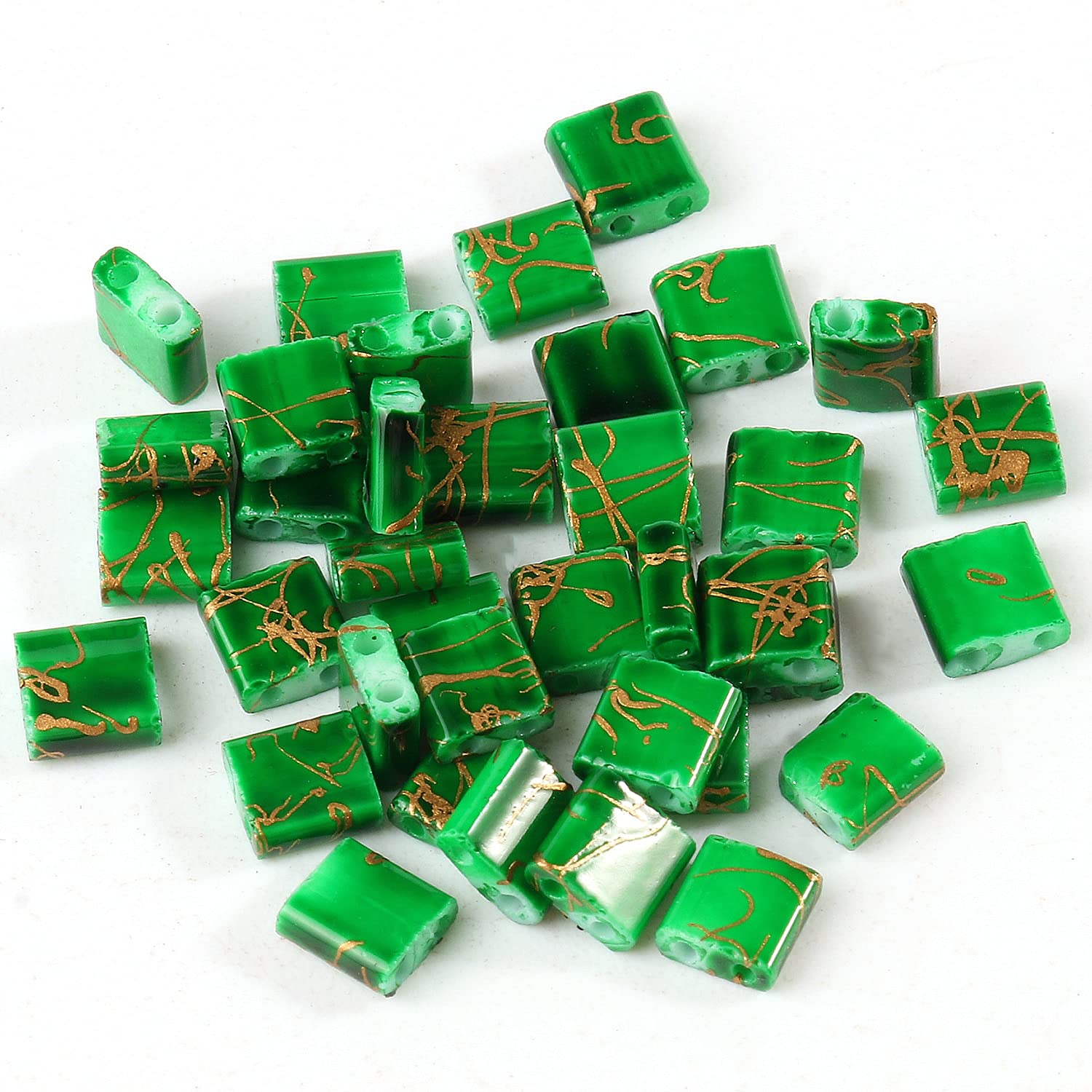 Cuentas de dos agujeros, For DIY Jewelry Needlework Bracelets Making