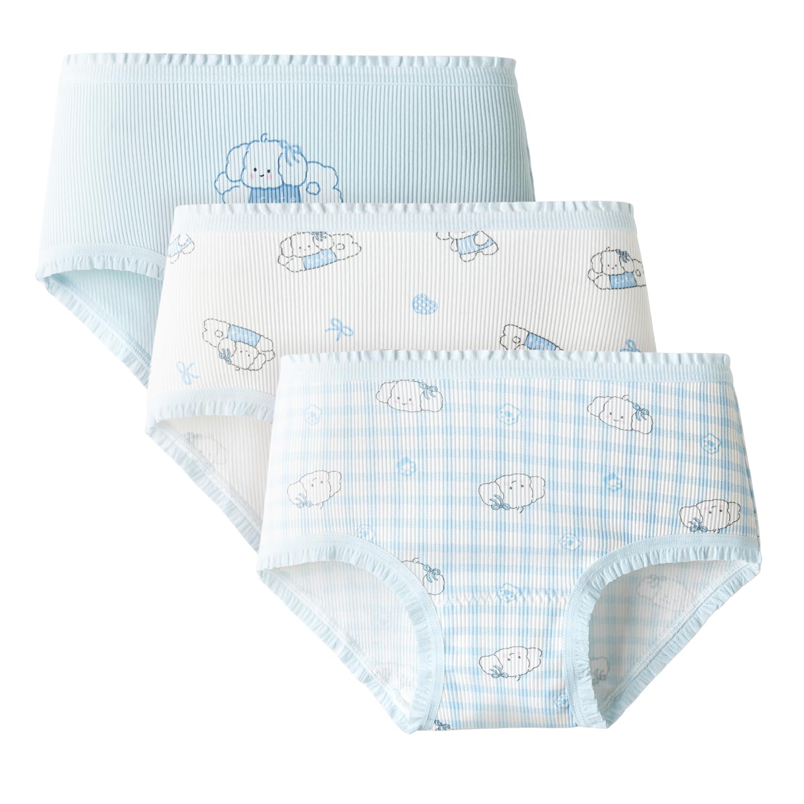 Balabala Girls Underwear Pack Cotton Toddler Girls Panties Cute Comfortable Little Girl Underwear Soft Breathable Panties