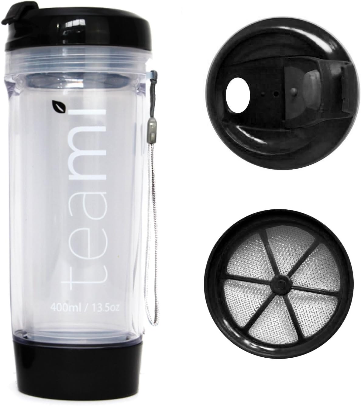 Teami BPA Free Plastic Tumbler, Black Teami BPA Free Plastic Tumbler, Black