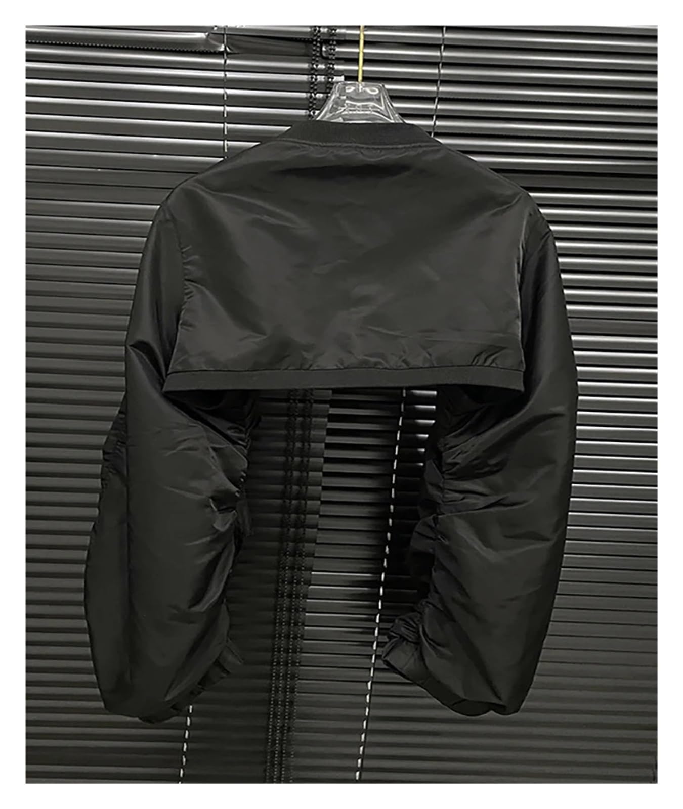 Manteau Court À Manches Longues for Moto Avec Boucle Plissée