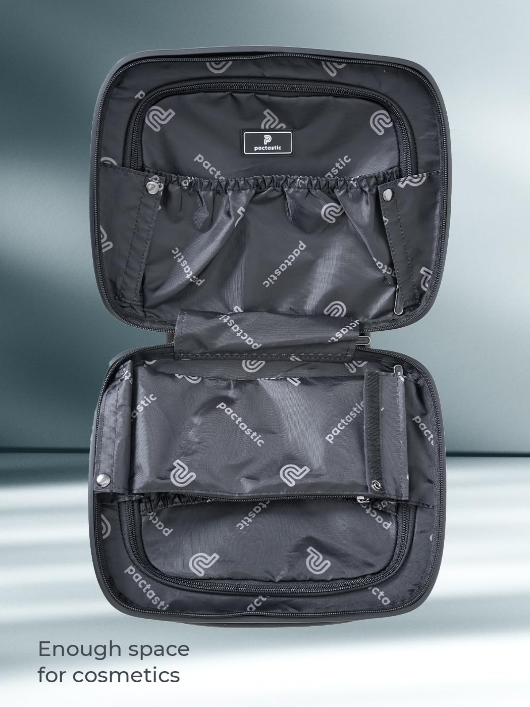Pactastic Collezione 02 + BC, Turchese metallizzato, Beauty Case (34 cm), Beauty case rigida