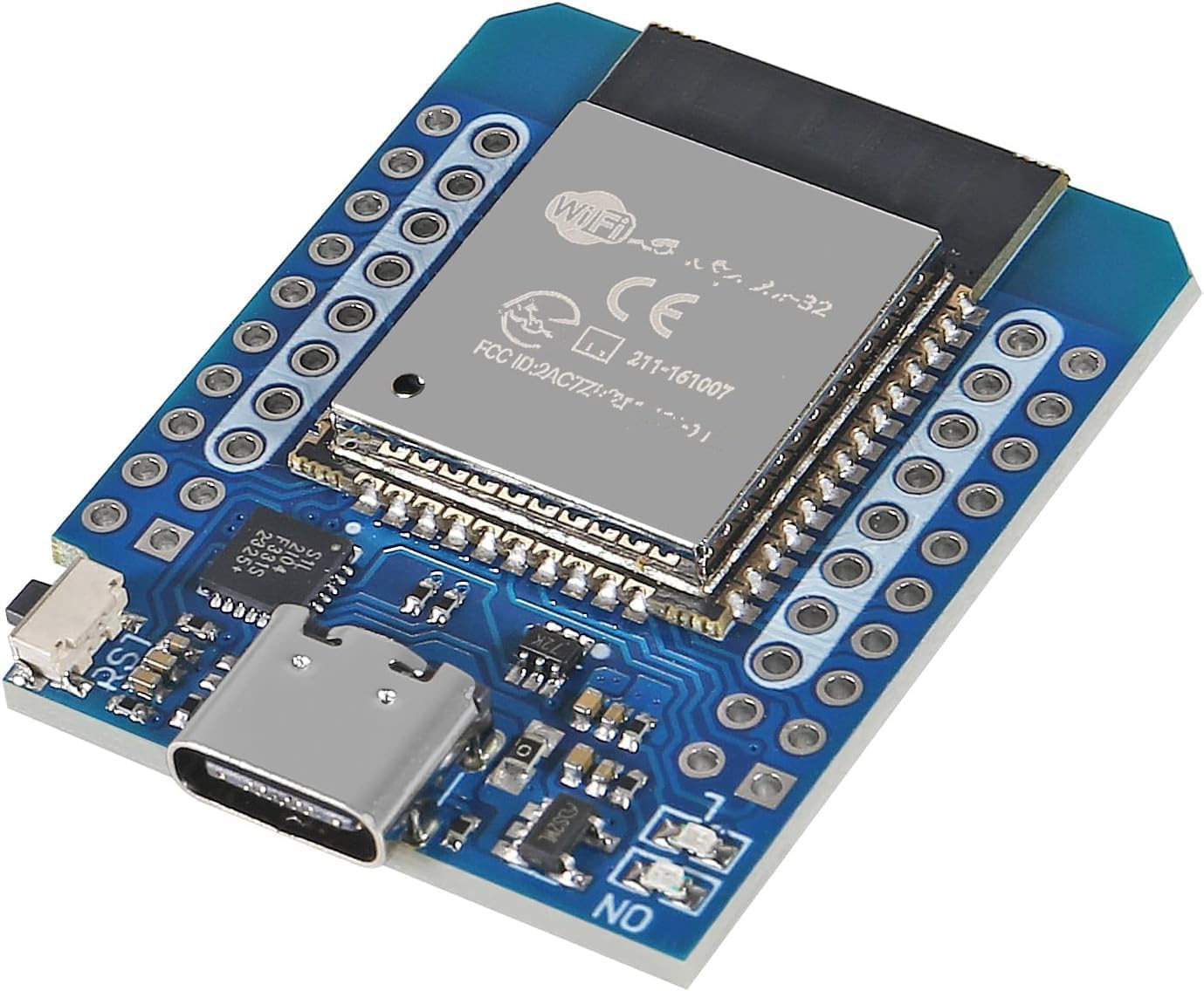 Type-C D1 Mini NodeMCU ESP32 ESP-WROOM-32 WLAN WiFi Bluetooth IoT Development Board 5V Compatible for Arduino (5pcs Type-C)