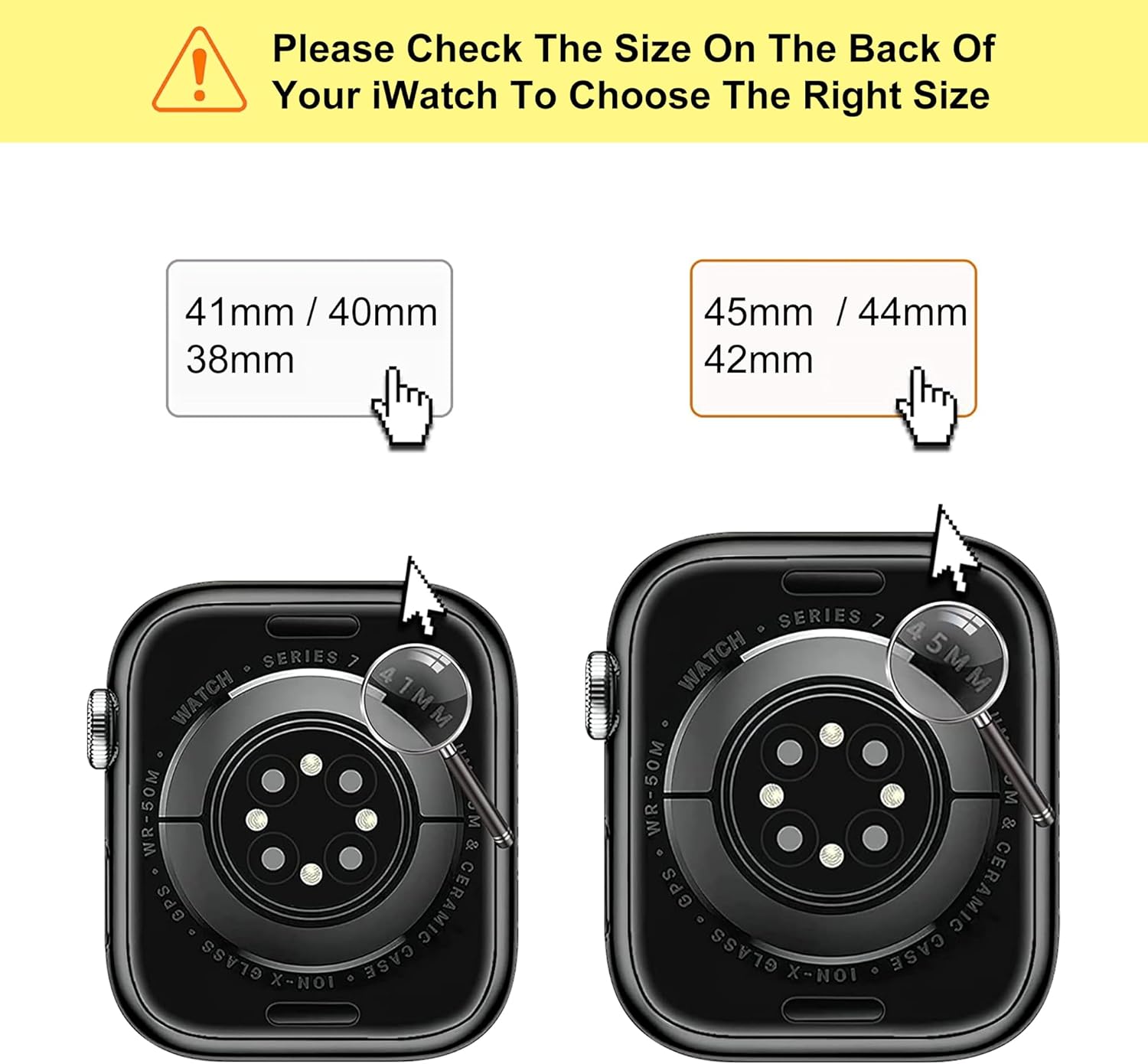 Compatible with Apple Watch Band 45mm 44mm 42mm 41mm 40mm 38mm,Stainless Steel Metal iWatch Band with TPU Case for Apple Watch Series 9 8 7 6 5 4 3 2 1 SE SE2 Men and Women - Image 8