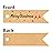 G2PLUS Small Merry Christmas Tags - 100Pcs Deer Kraft Paper Gift Tags with String for Gift Wrapping, Goodies Bags, Christmas Holiday Party Favors(2.8\'\'x0.8\'\')