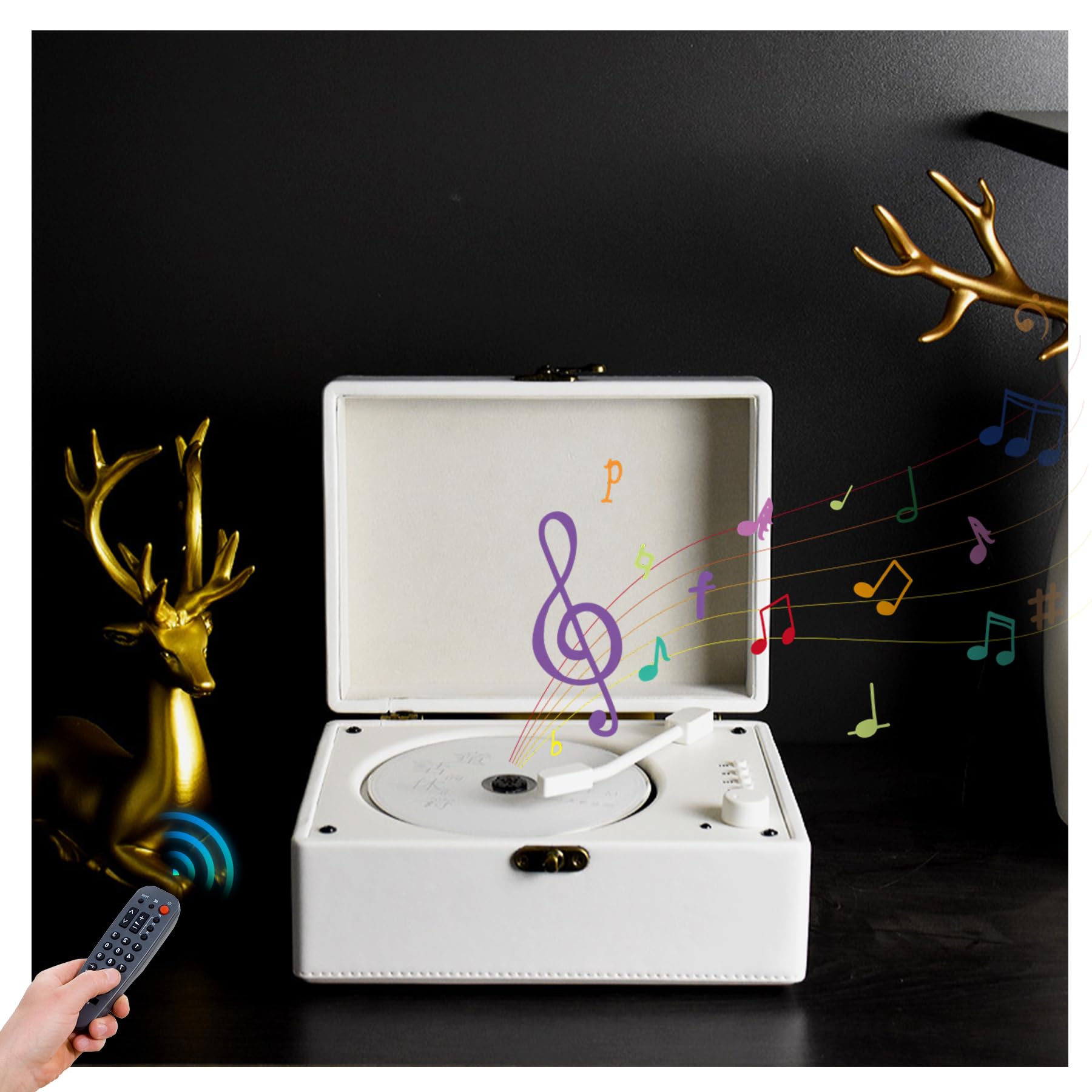 Lecteur CD portable Bluetooth avec prise casque et télécommande - 8