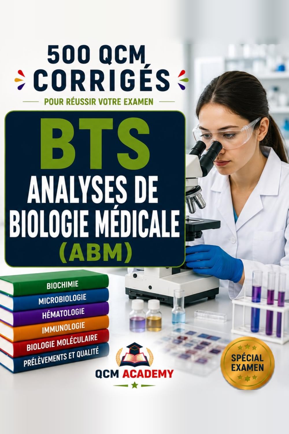 BTS Analyses de Biologie Médicale (ABM): 500 QCM Corrigés | Analyses de Biologie Médicale | Cahier d'entraînement pour réussir l'examen en autonomie | ... immunologie | Annales et révision