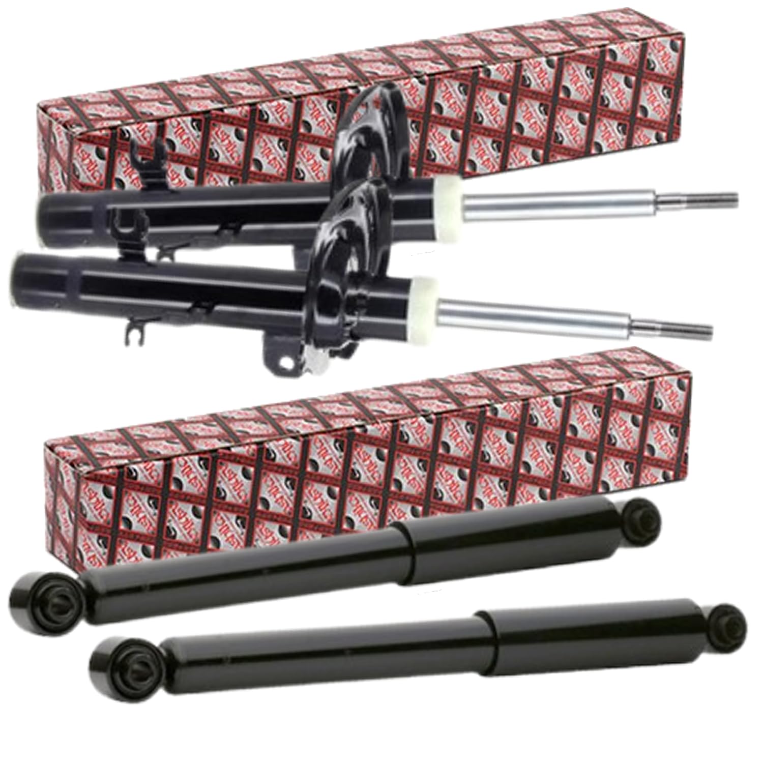 KIT 4 AMMORTIZZATORI, COPPIA AMMORTIZZATORI ANTERIORI E COPPIA POSTERIORI COMPATIBILI CON C3 II 1.6 HDi 90 Diesel (90 CV / 66 kW)