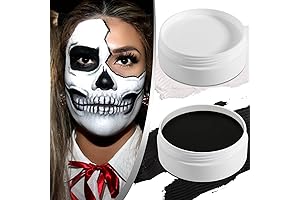 Non-Toxic Black & White Nun Makeup: Oil-Based Cream Kit for Halloween