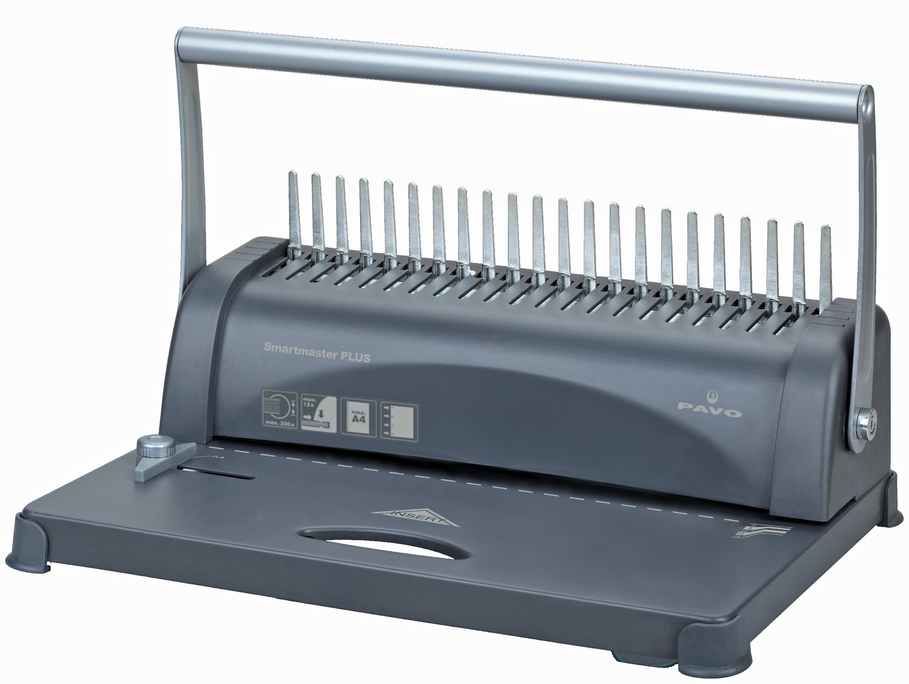 Bindegerät Pavo Smartmaster PLUS inkl. Zubehör 155 Teile, stanzt bis 12 Blatt - bindet bis 350 Blatt