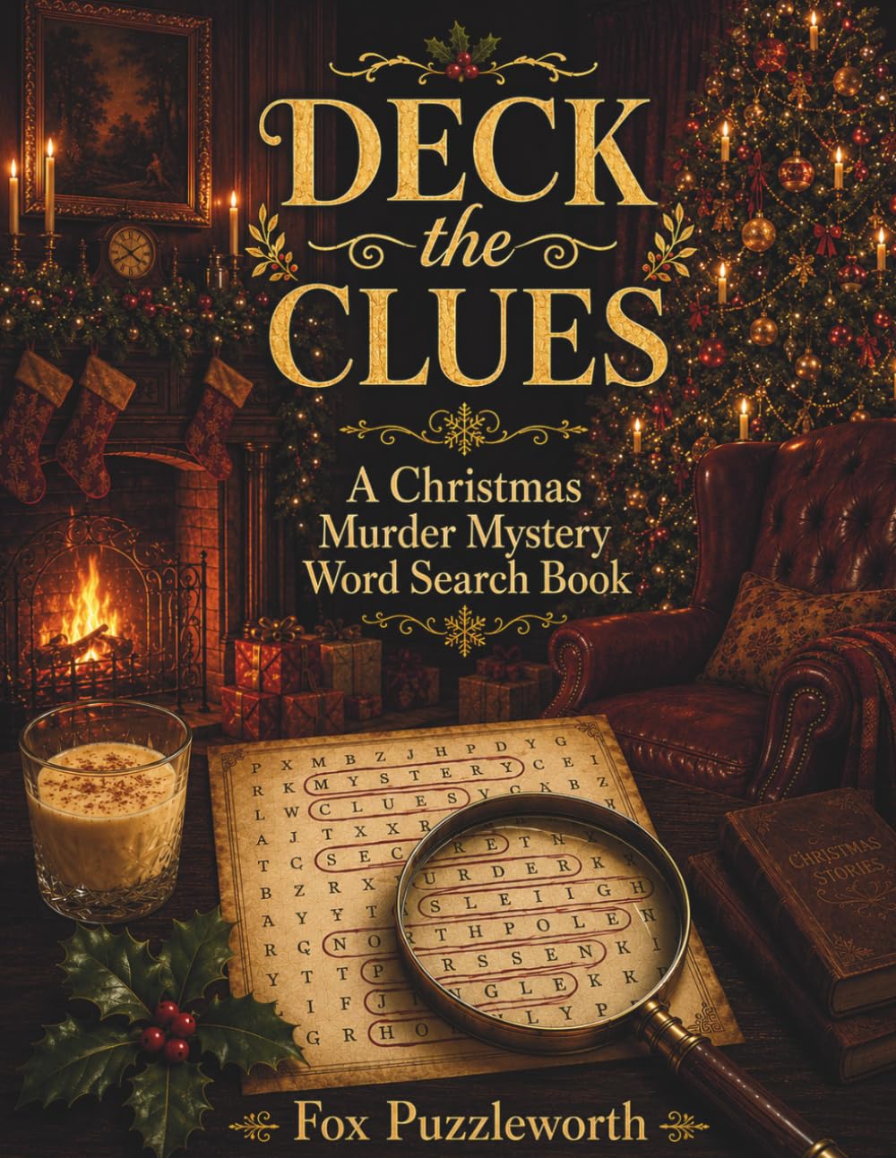 Deck the Clues: A Christmas Murder Mystery Word Search Book (Festive Felonies Word Search Series)