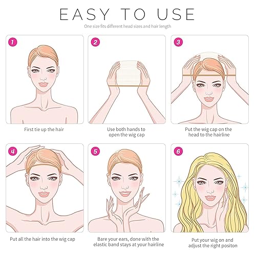 Miniatura 9 de 6 gorras de peluca de malla negra transpirable para peluca, red de cabello para peluca de extremo cerrado, gorra de peluca