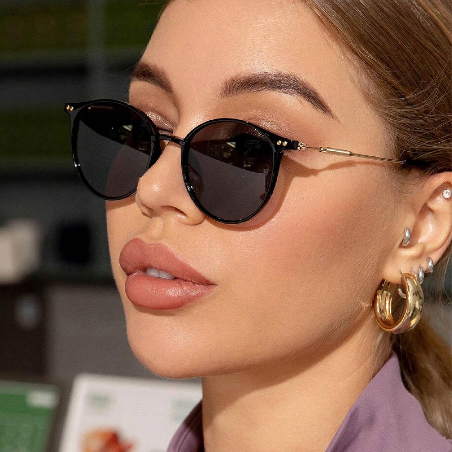 Vintage Polarized Sunglasses Women Retro Shades Uv400