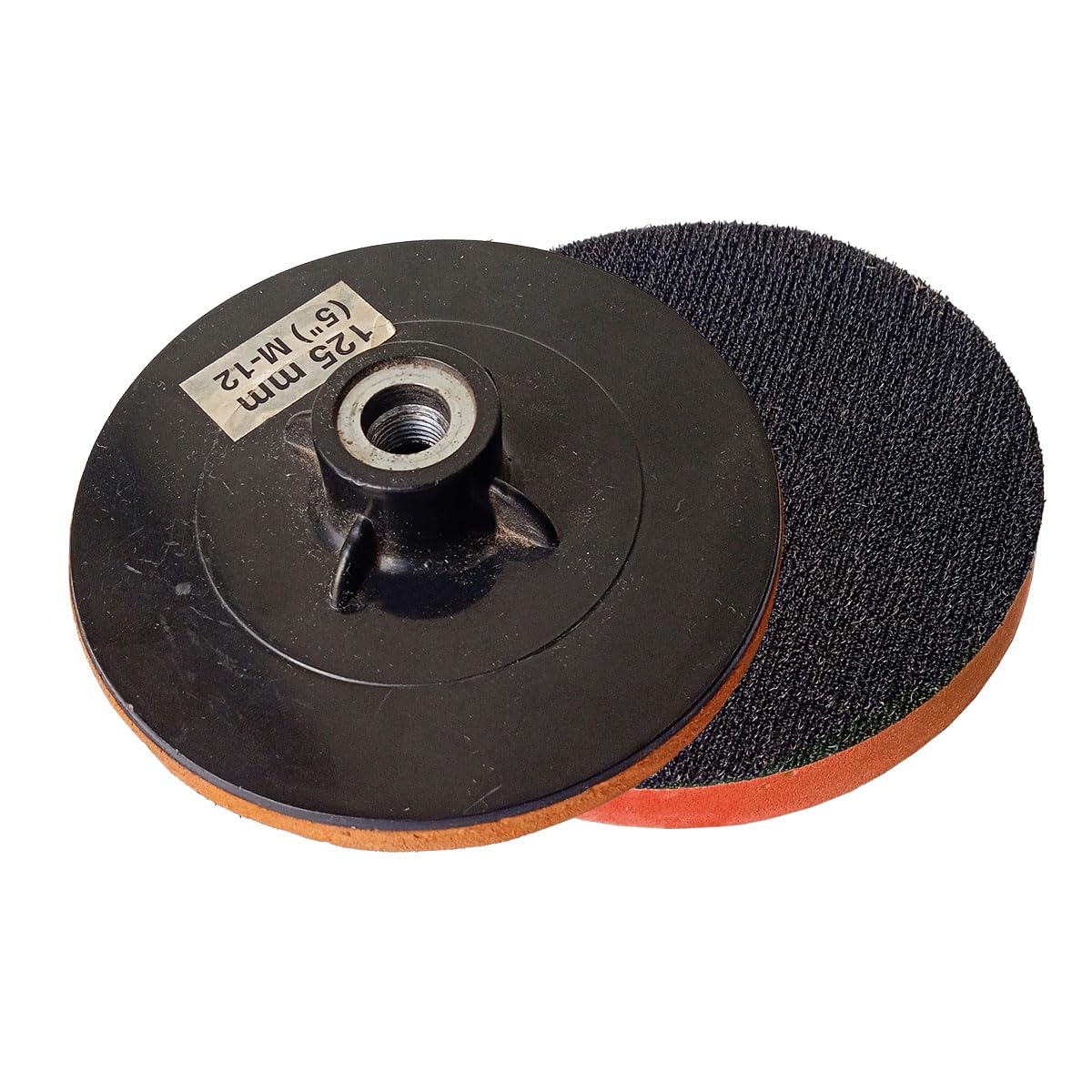 B K JAGAN & CO (5") 125mm Hook and Loop Sanding Discs Sandpaper For Grinder And Drill Machine With Backing Pad (Thread Size : M12)(1 Backing Pad + 5 Sand Paper)-picture-16