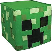 Official Minecraft Creeper Headpiece for Kids - Disguise Pixelated Block Mask, One Size Gray Green Costume Accessory