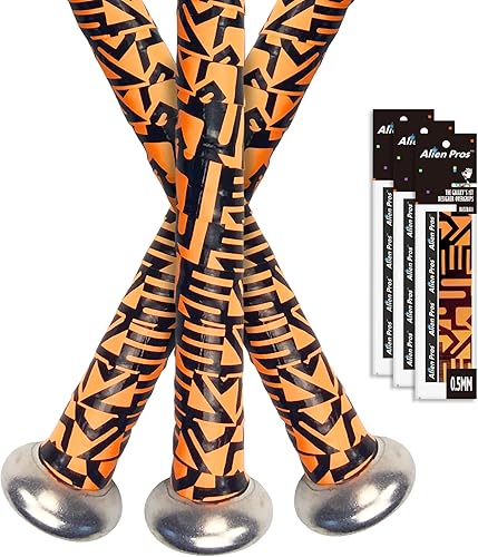 ALIEN PROS Cinta de agarre de bate para béisbol de 0.020 in (paquete de 1 o 3) - Cinta de bate precortada y Pro Feel - Reemplazo para agarre de bate