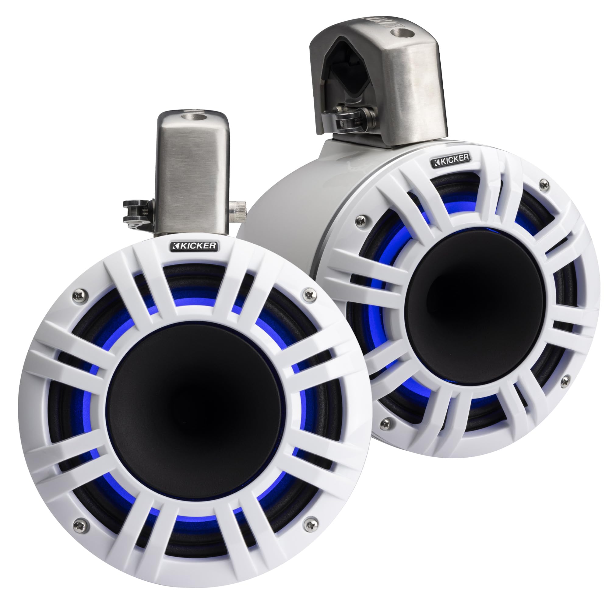 Kicker Marine 4 Ch Amp & (2 Pair) 8