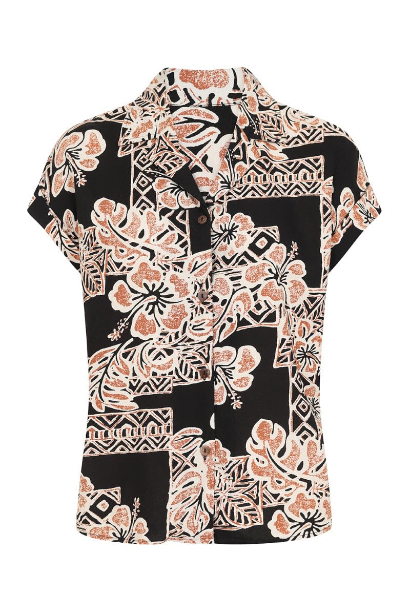 Hell Bunny Dominique Shirt Black