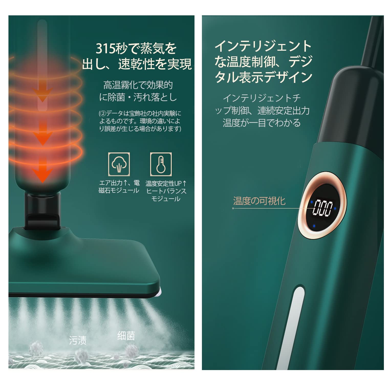 Amazon.co.jp : モップクリーナー スチームクリーナー 掃除機 スチーム