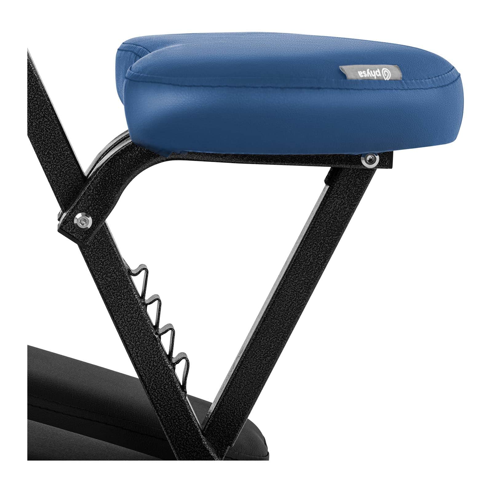 Physa Silla de Masaje Portátil Sillón de Cosmética Physa Montpellier Blue (Estructura de Acero, Tapicería en PVC, hasta 160 kg, Azul)