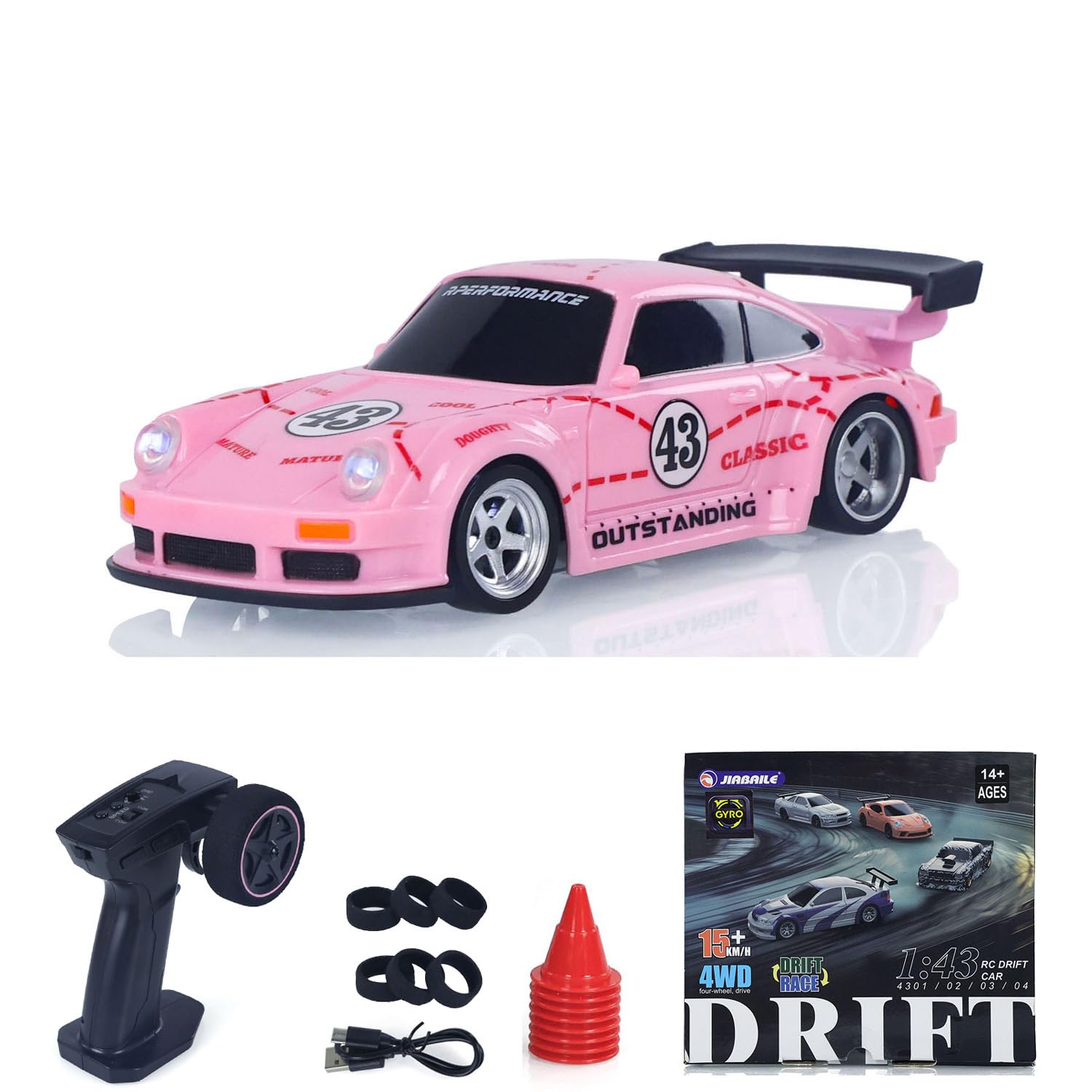 Amazon.com: TOUCAN RC HOBBY 1/43 2.4G Mini RC Drift Car Racing