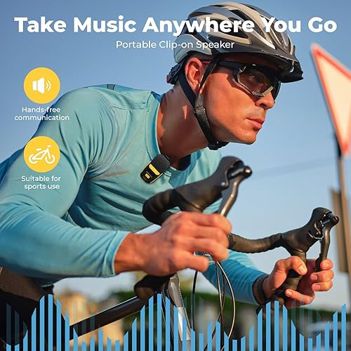 Miniatura 5 de Altavoz Bluetooth portátil, altavoz Bluetooth portátil con clip de 60 horas con micrófono, IPX6 impermeable para el lugar de trabajo, reproducción