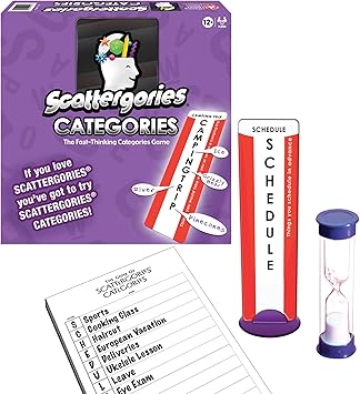 Scattergories Categories by Winning Moves Games USA, Great Twist on The Original Game for 2 to 4 Players, Ages 12+