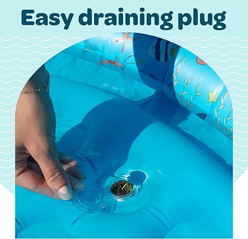 Miniatura 3 de Piscina inflable para niños pequeños, piscina redonda de plástico de 48 x 12 pulgadas, juego acuático al aire libre, juguetes para niños de 2, 3, 4