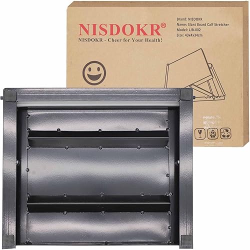 Miniatura 7 de Tabla inclinada profesional, tabla inclinada ajustable y resistente y estirador de pantorrillas, tabla elástica para estiramiento de pantorrillas,