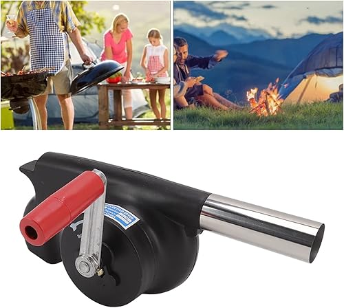 Miniatura 5 de Ventilador de barbacoa para cocinar al aire libre, soplador de aire portátil ligero y portátil, ahorro de tiempo, soplador de barbacoa ABS duradero