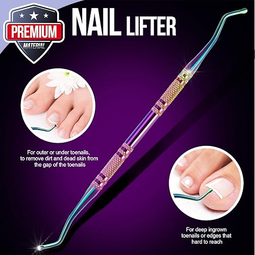 Miniatura 5 de FANDAMEI Kit de cutículas, 4 piezas de cuidado de uñas, herramientas de manicura y pedicura, pinzas de cutícula de uñas, kit de herramientas de uñas